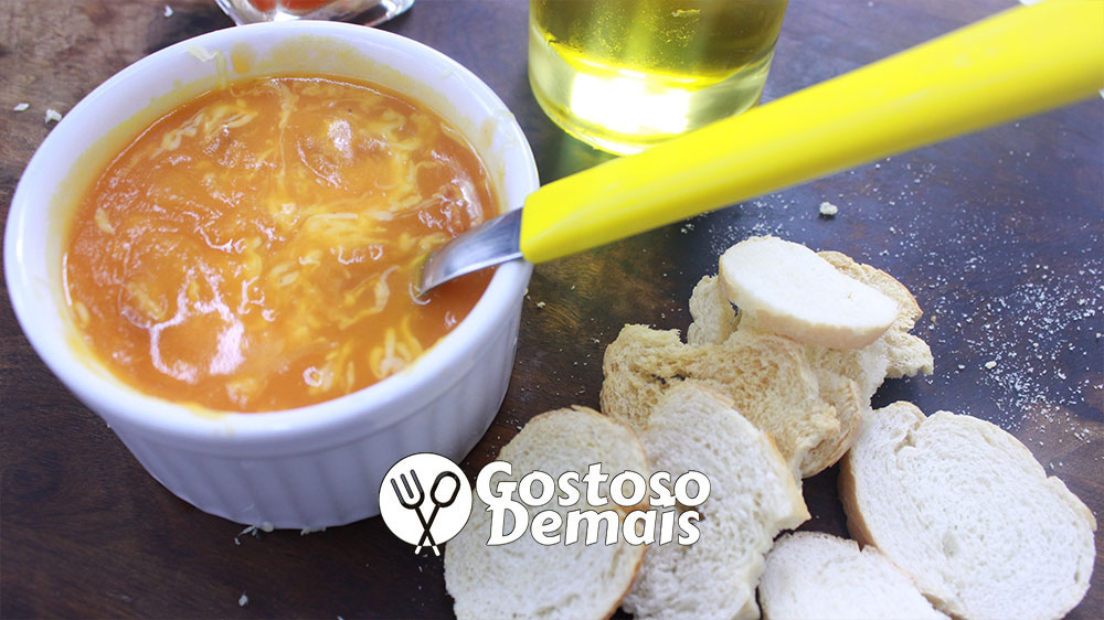 Creme de Abóbora com Calabresa